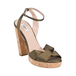 LK BENNETT Khaki Made In Italy Annabella Formal Sandals